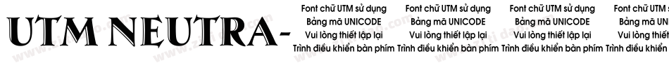 UTM Neutra字体转换
